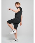 Спортивный костюм летний для мальчика темно-серого цвета 701TC