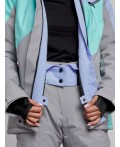 Горнолыжная куртка женская зимняя фиолетового цвета 2319F