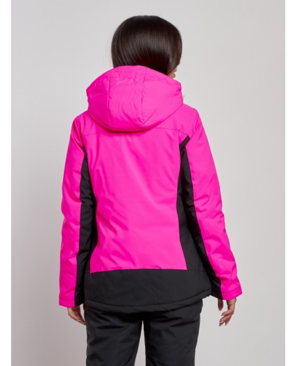Горнолыжная куртка женская зимняя розового цвета 3327R