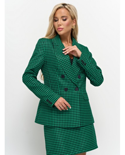 Пиджак Черно-зеленый