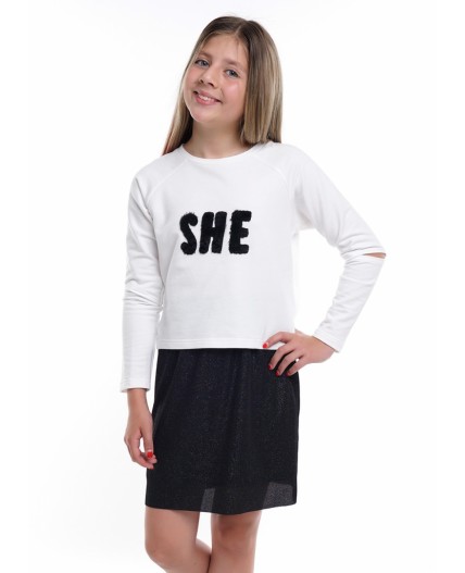 CLE юбка дев.794329/47шя, чёрный