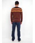 CLE джемпер муж. 402780ха, т.красный/коричневый
