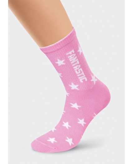 CLE Носки дет.С1100 16-18,18-20 дев хл+эл, розовый