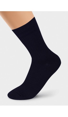 CLE Носки жен.Д2201 fashion база хл+эл, т.синий