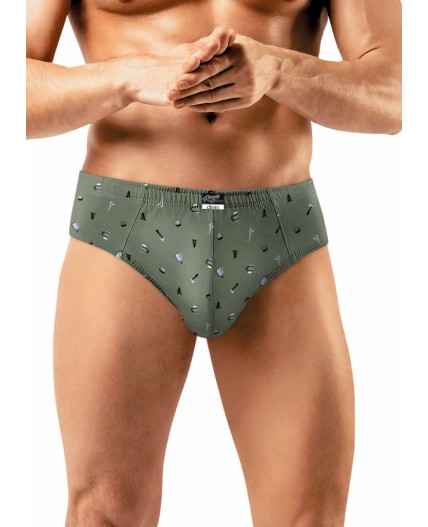 CLE MC442221 Трусы муж., т.зелёный/чёрный