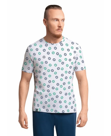 CLE MHP540813 Футболка муж., меланж св.серый