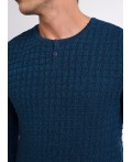 CLE Джемпер муж. 423646/85ха, т.бирюзовый/джинсовый