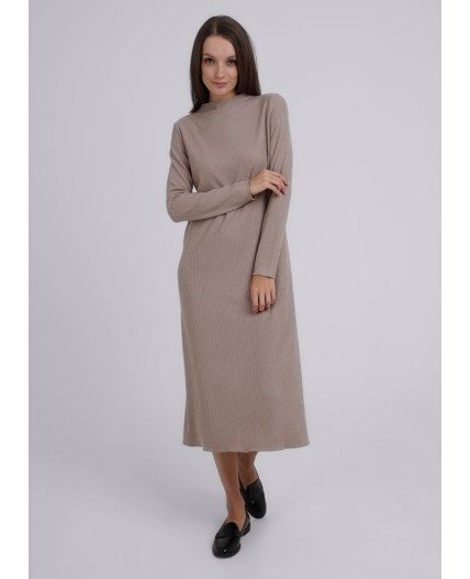 CLE Платье жен. 146688/155ак, кофейный