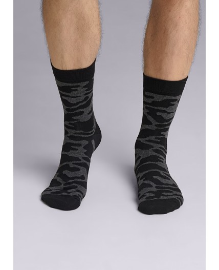 CLE Носки муж.К3367Л 23Ф хл+эл, чёрный