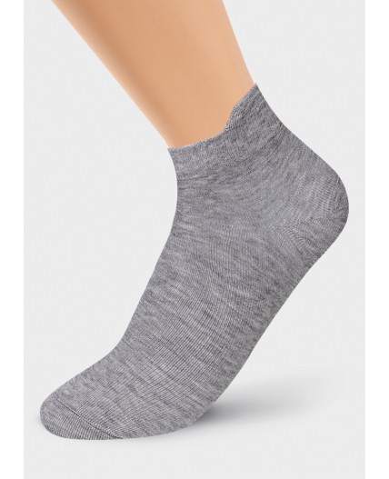 CLE Носки муж.К6203Л Mexico укор, меланж серый