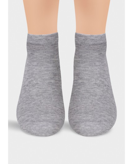 CLE Носки муж.К6203Л Mexico укор, меланж серый