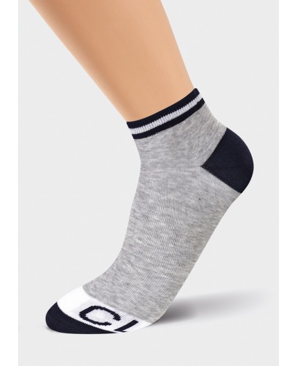 CLE Носки муж.К6214Л, меланж серый