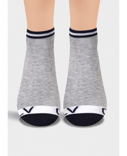 CLE Носки муж.К6214Л, меланж серый