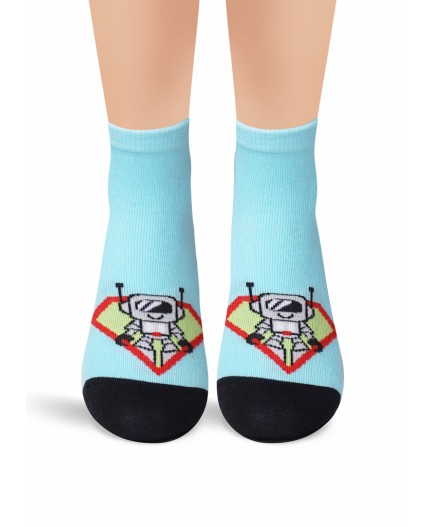 CLE Носки дет.С1330 12-14,14-16 аквамарин мал, бирюзовый