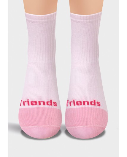 CLE Носки дет.С1186 20-22,22 Краш хл+эл, св.розовый