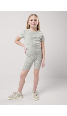 CLE Бриджи дев. 856428/12шн, молочный/серый