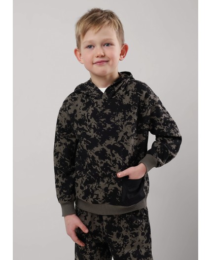 CLE Джемпер мал. 856931/15ан, т.хаки/чёрный