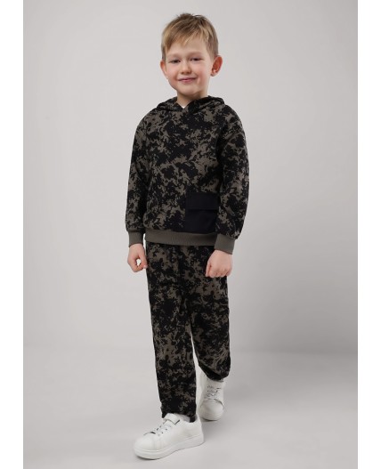 CLE Джемпер мал. 856931/15ан, т.хаки/чёрный