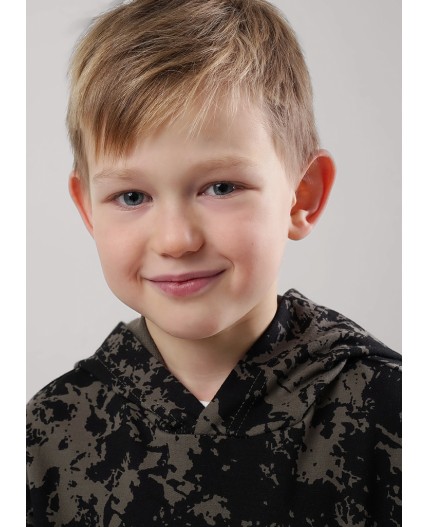 CLE Джемпер мал. 856931/15ан, т.хаки/чёрный