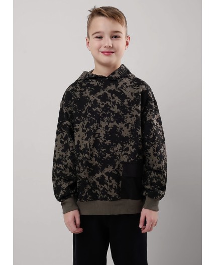 CLE Джемпер мал. 856940/15ан, т.хаки/чёрный