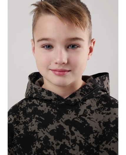 CLE Джемпер мал. 856940/15ан, т.хаки/чёрный