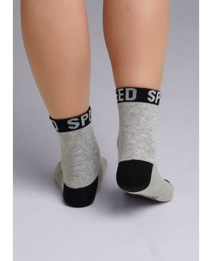CLE Носки дет.С4379 24 драйв хл+эл, меланж серый