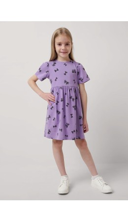 CLE Платье дев. 856865кдн, сиреневый/чёрный