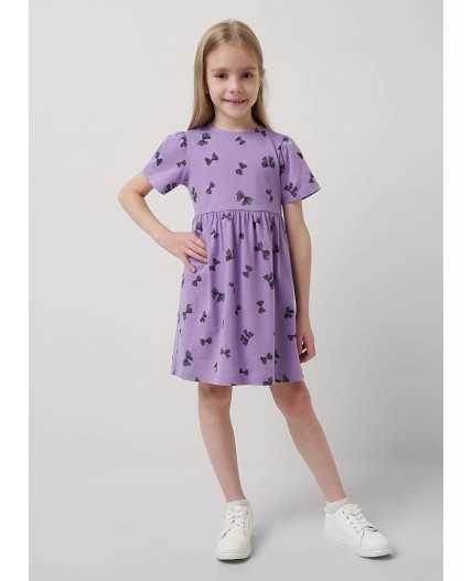 CLE Платье дев. 856865кдн, сиреневый/чёрный