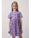 CLE Платье дев. 856865кдн, сиреневый/чёрный
