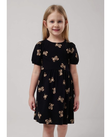 CLE Платье дев. 856903гн, чёрный/коричневый