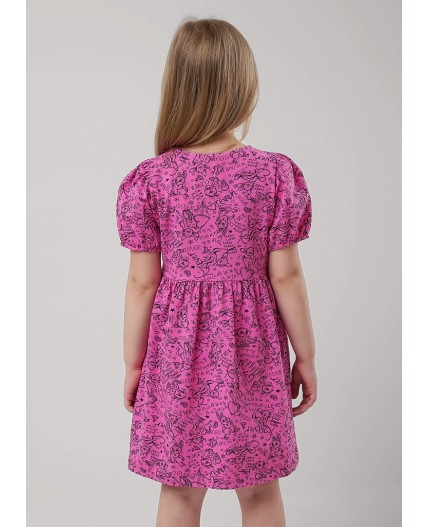 CLE Платье дев. 856903гн, розовый/чёрный