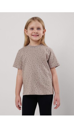 CLE Футболка дев. 856748кдн, т.бежевый/чёрный