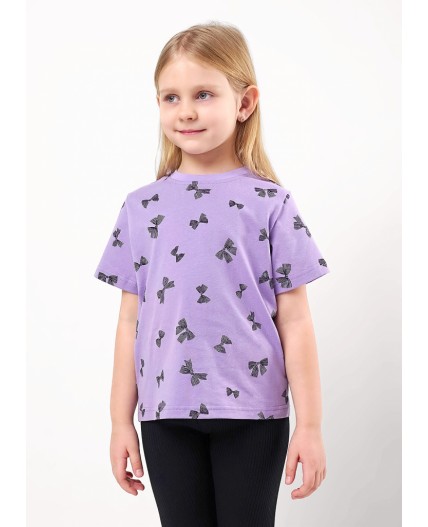CLE Футболка дев. 856748кдн, сиреневый/чёрный