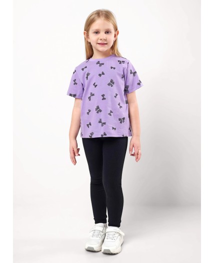 CLE Футболка дев. 856748кдн, сиреневый/чёрный