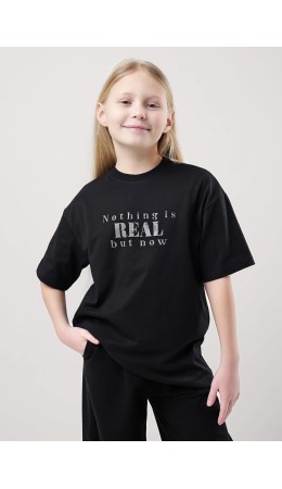 CLE Футболка дев. 856797кд_п, чёрный