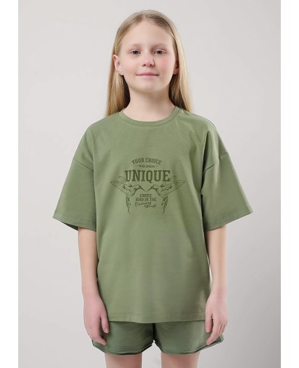 CLE Футболка дев. 856969/13г_п1, зелёный