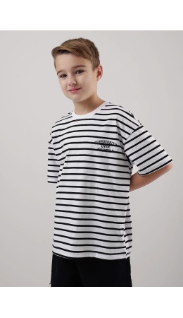 CLE Футболка мал. 855756кдн_п, молочный/чёрный