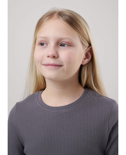 CLE Фуфайка дев. 856884шл, т.серый