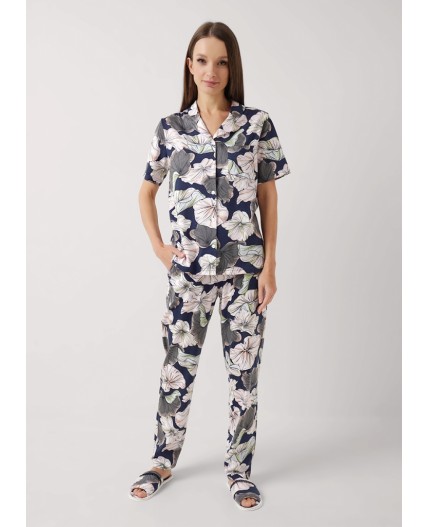 CLE LP25-1150/2 Пижама жен. Галатея, т.синий/св.розовый