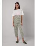 CLE LP25-1153/1 Пижама жен. Фисташковый пай, молочный/хаки