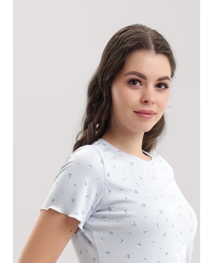 CLE LP25-1154 Пижама жен. Прованс, св.голубой/молочный