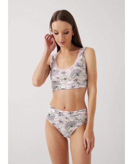 CLE LT25-1150 Майка жен. укор. Галатея, св.розовый/св.голубой