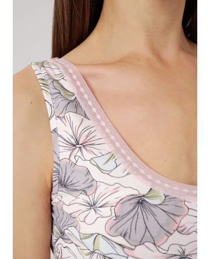 CLE LT25-1150 Майка жен. укор. Галатея, св.розовый/св.голубой