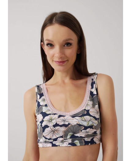 CLE LT25-1150/1 Майка жен. укор. Галатея, св.розовый/кофейный