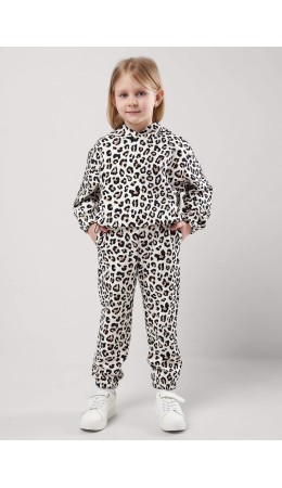 CLE Брюки дев. 857034ун, молочный/чёрный