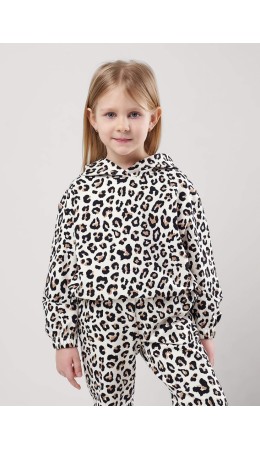 CLE Джемпер дев. 857035ун, молочный/чёрный