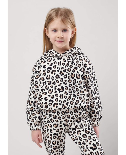 CLE Джемпер дев. 857035ун, молочный/чёрный