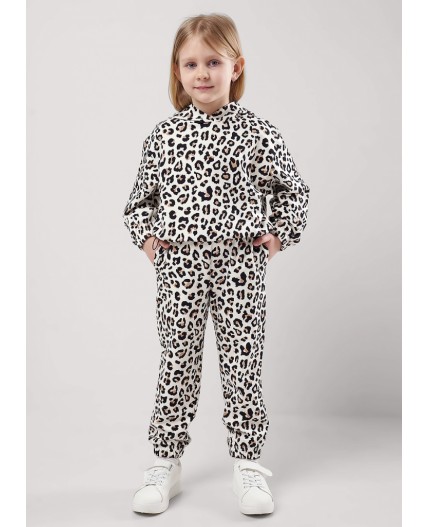 CLE Джемпер дев. 857035ун, молочный/чёрный