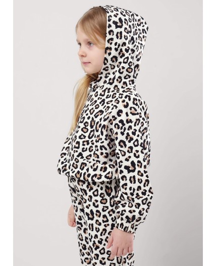 CLE Джемпер дев. 857035ун, молочный/чёрный