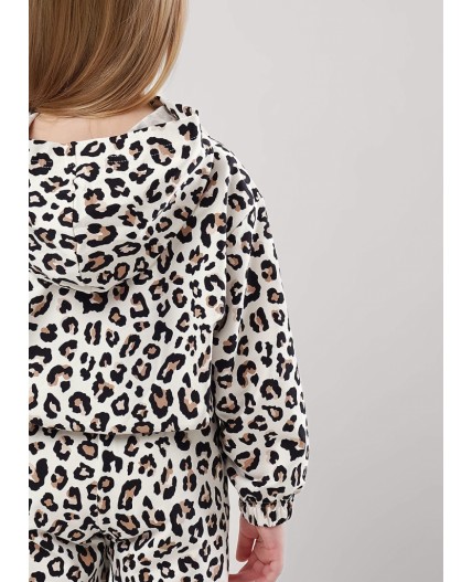 CLE Джемпер дев. 857035ун, молочный/чёрный